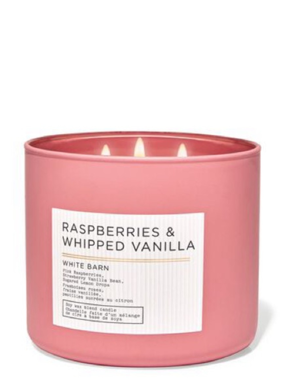 ✨ 🆕 2025 Bath & Body Works - Raspberries and Whipped Vanilla 3-Wick Candle ✨